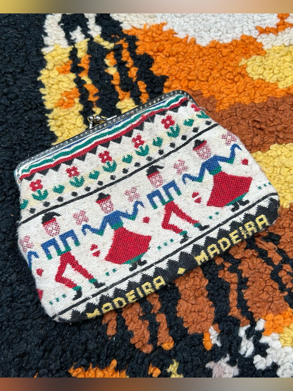 VINTAGE, kiss lock pouch!!